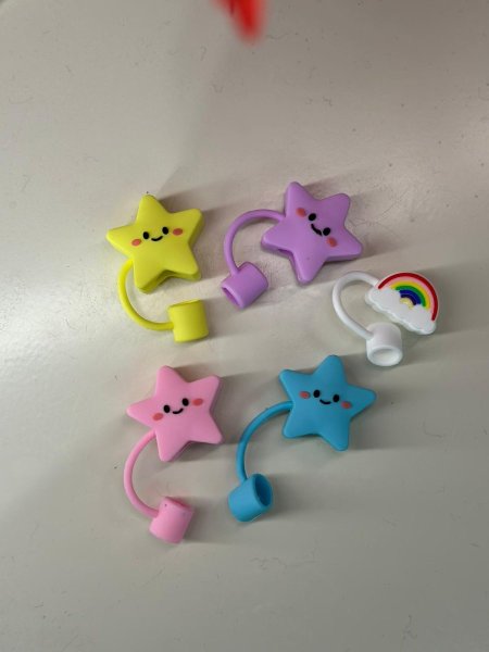 جلدة اكسسوار للكاسات نجوم سمايل (طقم 10 قطع)